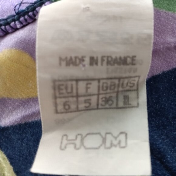 RARE VINTAGE 1" HOM SWIM BRIEF, SIZE 36", FLOWERED PATTERN (*) (Pre-owned) - Picture 4 of 7